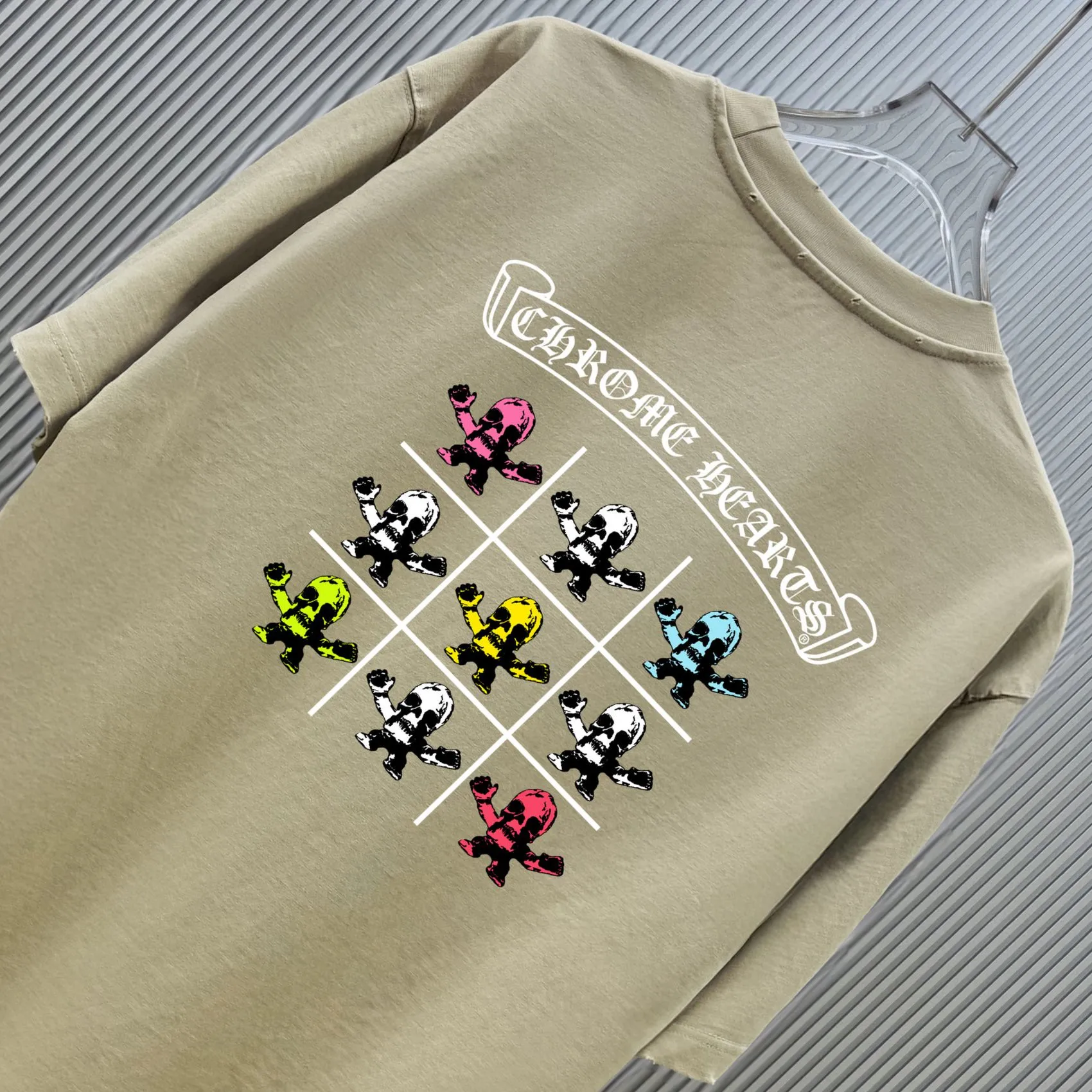 （ Quality ） ： . Chrome.Hearts T ： 100% ： 1*1 ： ： Khaki Size：M—4XL Same Style